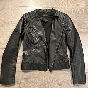 Leather Motto Jacket